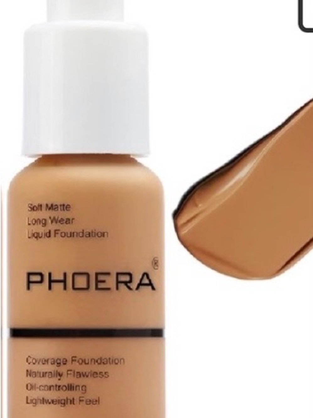 Phoera Soft Matte Liquid Foundation Warm Sun full coverage oil control